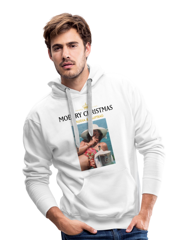 MOËRRY CHRISTMAS Premium Hoodie - white