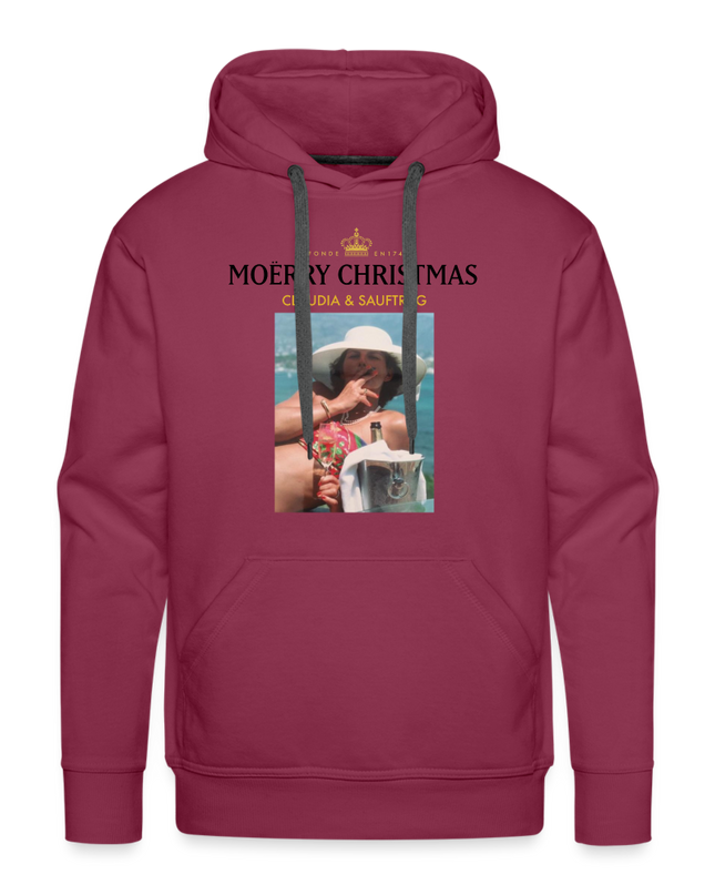 MOËRRY CHRISTMAS Premium Hoodie - bordeaux