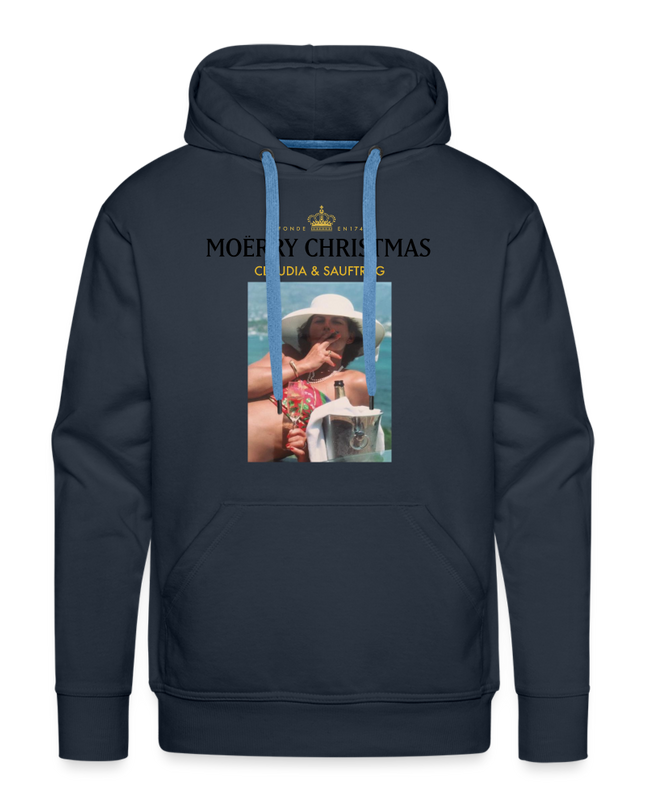 MOËRRY CHRISTMAS Premium Hoodie - navy