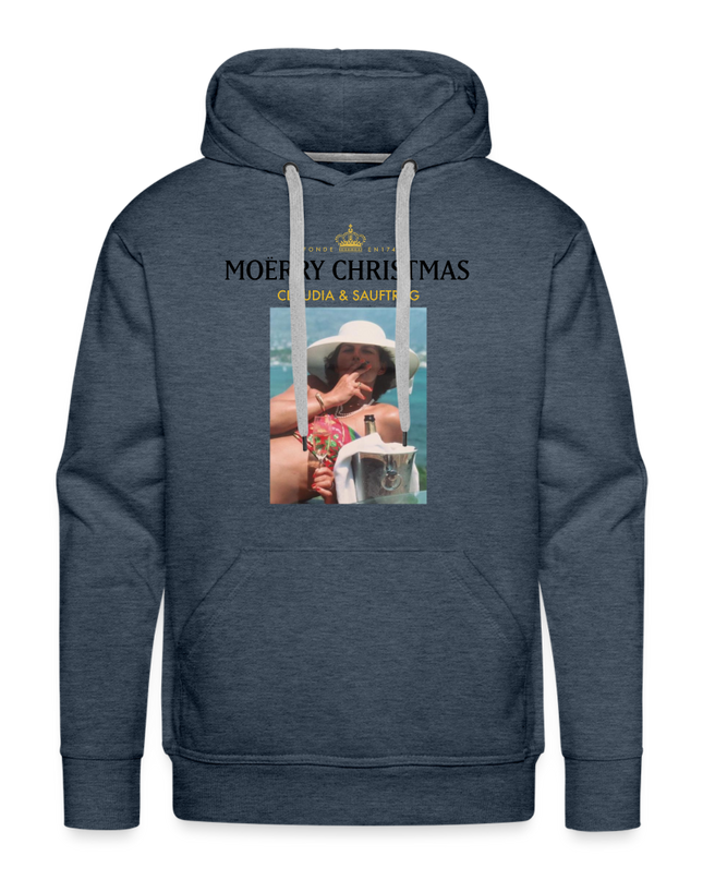 MOËRRY CHRISTMAS Premium Hoodie - heather denim