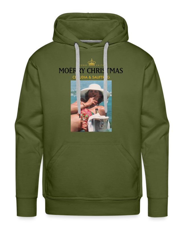 MOËRRY CHRISTMAS Premium Hoodie - olive green
