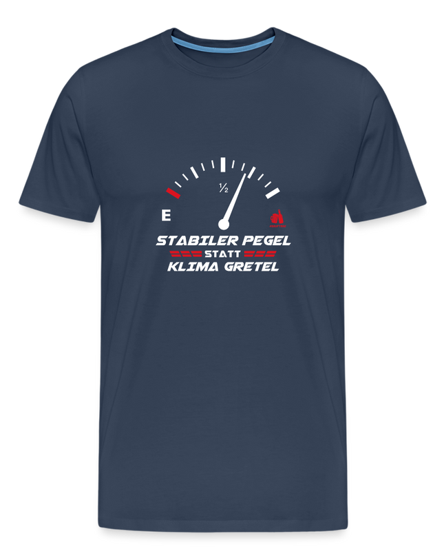 "Stabiler Pegel" -  Premium T-Shirt - Navy