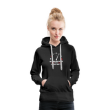 "Stabiler Pegel" - Frauen Premium Hoodie - Schwarz