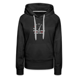 "Stabiler Pegel" - Frauen Premium Hoodie - Schwarz