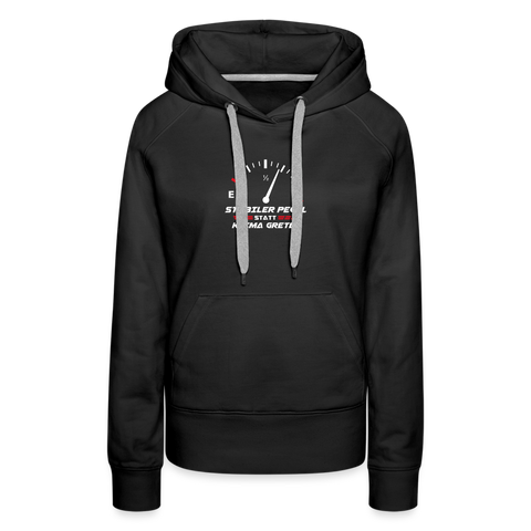 "Stabiler Pegel" - Frauen Premium Hoodie - Schwarz