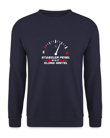 "Stabiler Pegel" - Unisex Pullover - Navy