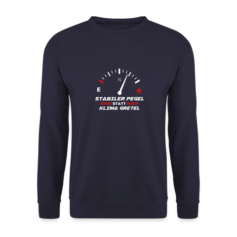 "Stabiler Pegel" - Unisex Pullover - Navy