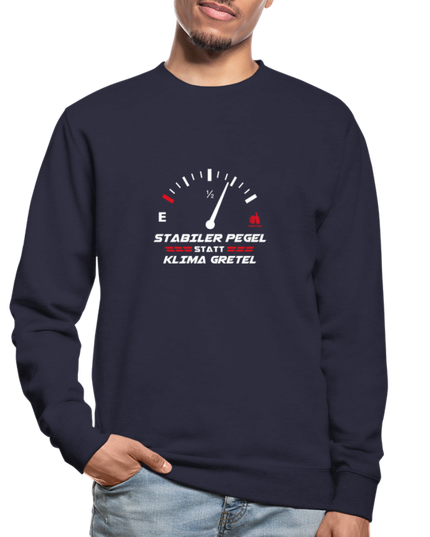 "Stabiler Pegel" - Unisex Pullover - Navy