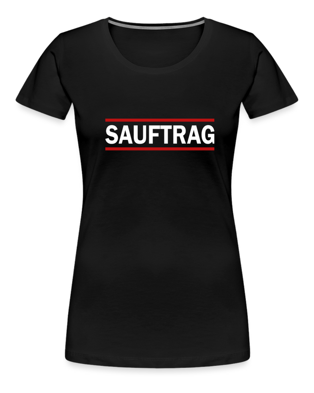 Das SAUFTRAG T-Shirt - Schwarz