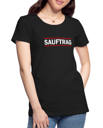 Das SAUFTRAG T-Shirt - Schwarz