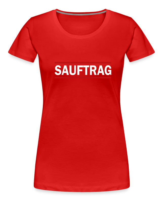 Das SAUFTRAG T-Shirt - Rot