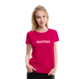 Das SAUFTRAG T-Shirt - dunkles Pink