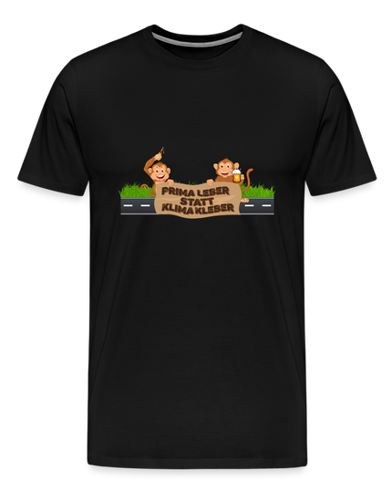 „Prima Leber“ - Männer Premium T-Shirt - Schwarz