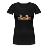 "Prima Leber statt Klimakleber" - Frauen Premium T-Shirt - Schwarz