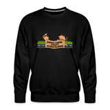 "Prima Leber statt Klimakleber" - Männer Premium Pullover - Schwarz