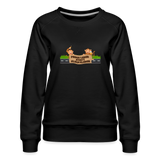 "Prima Leber statt Klimakleber" - Frauen Premium Pullover - Schwarz