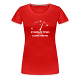 "Stabiler Pegel" - Frauen Premium T-Shirt - Rot