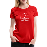 "Stabiler Pegel" - Frauen Premium T-Shirt - Rot