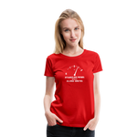 "Stabiler Pegel" - Frauen Premium T-Shirt - Rot