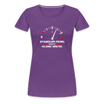 "Stabiler Pegel" - Frauen Premium T-Shirt - Lila