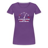 "Stabiler Pegel" - Frauen Premium T-Shirt - Lila