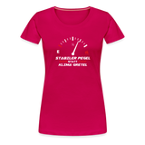 "Stabiler Pegel" - Frauen Premium T-Shirt - dunkles Pink