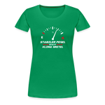 "Stabiler Pegel" - Frauen Premium T-Shirt - Kelly Green