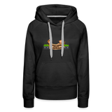 "Prima Leber statt Klimakleber" - Frauen Premium Hoodie - Schwarz