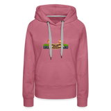 "Prima Leber statt Klimakleber" - Frauen Premium Hoodie - Malve