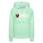 "Vollste Generation" - Frauen Hoodie - helles Mintgrün