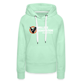 "Vollste Generation" - Frauen Hoodie - helles Mintgrün