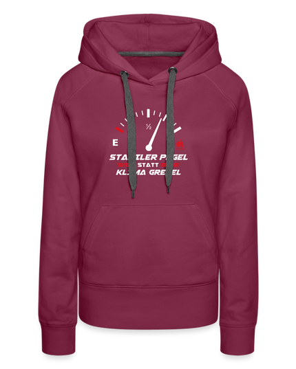 Frauen Premium Hoodie - Bordeaux